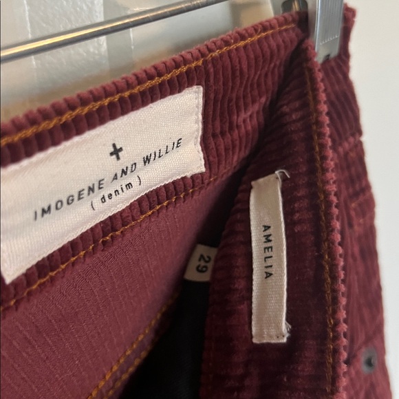 imogene + willie Deep Red Amelia Corduroy Pants - Picture 4 of 8